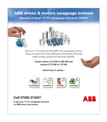 ABB launches drives and motors swappage scheme