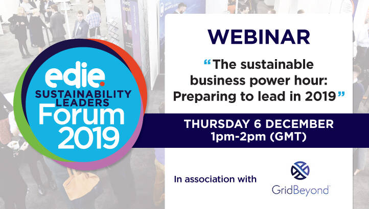 Webinar: The sustainable business power hour: Preparing to lead in 2019
