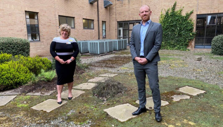Reconomy raise £14,600 for hospital courtyard project