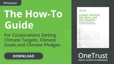 How to guide to for setting climate targets, goals and pledges