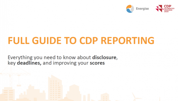 Energise's A to Z Guide to CDP Reporting - edie