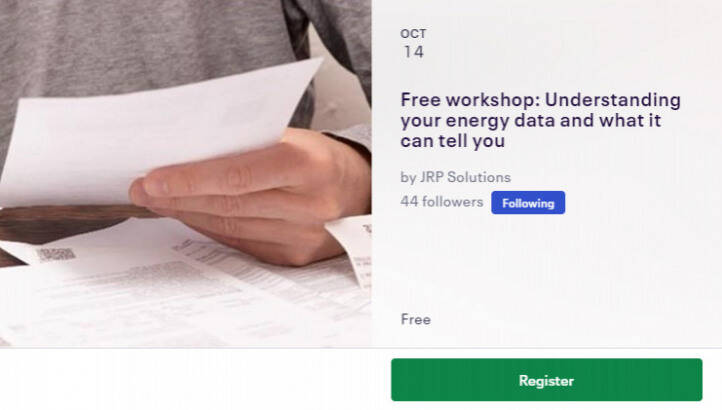 Free workshop: Understanding your energy data and what it can tell you