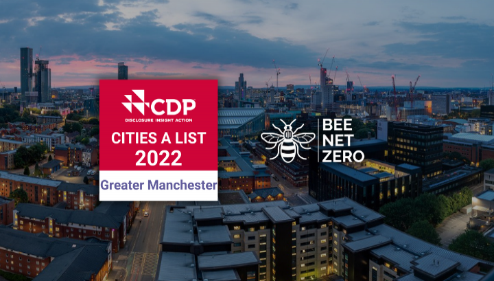 Manchester is one of 123 global cities named climate action leader on CDP 2022 A List