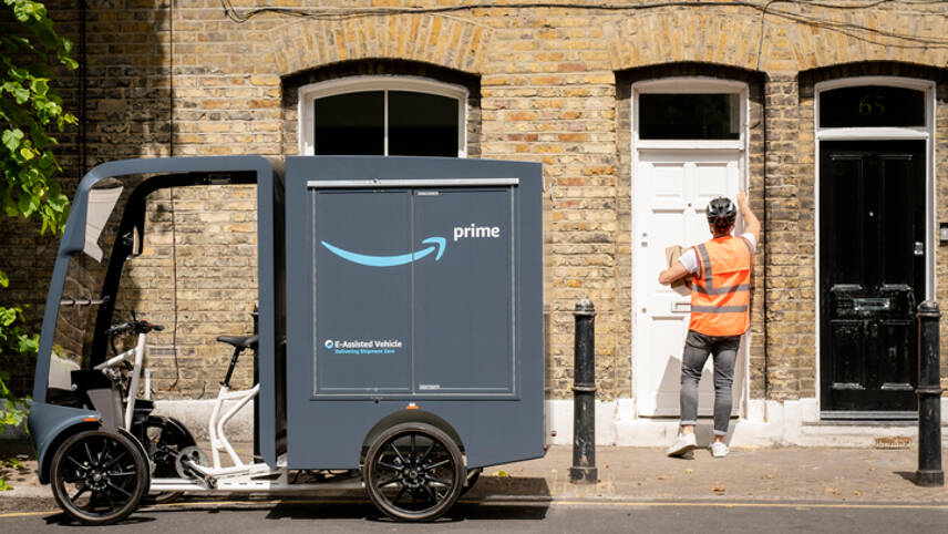 Amazon launches e-cargo bike delivery hub in London