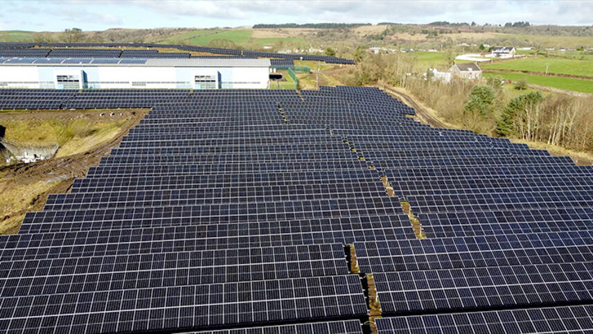 Scottish Water switches on ‘solar giant’ at treatment site in East Dunbartonshire