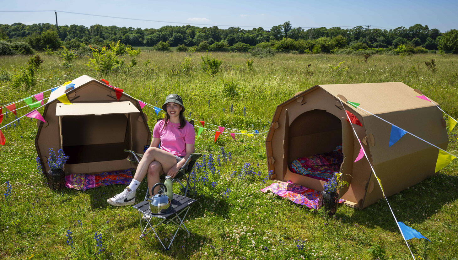 DS Smith launches recycled carboard tents for festival season