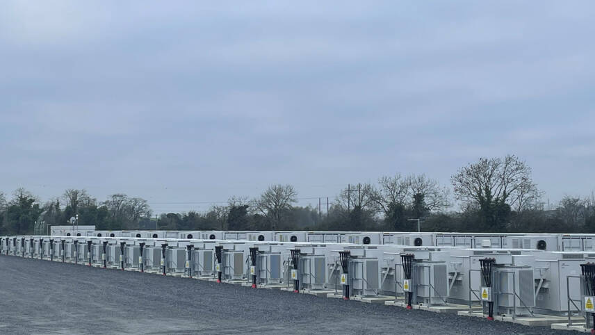 Battery storage boon: 50MW unit powers up in Ireland, separate major project planned for England