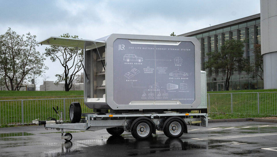 JLR unveils portable energy storage system made with used EV batteries