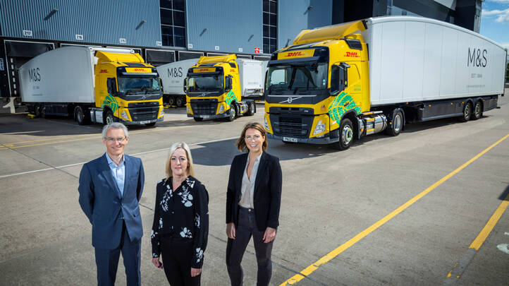 M&S adds 20 biomethane trucks to fleet through DHL partnership