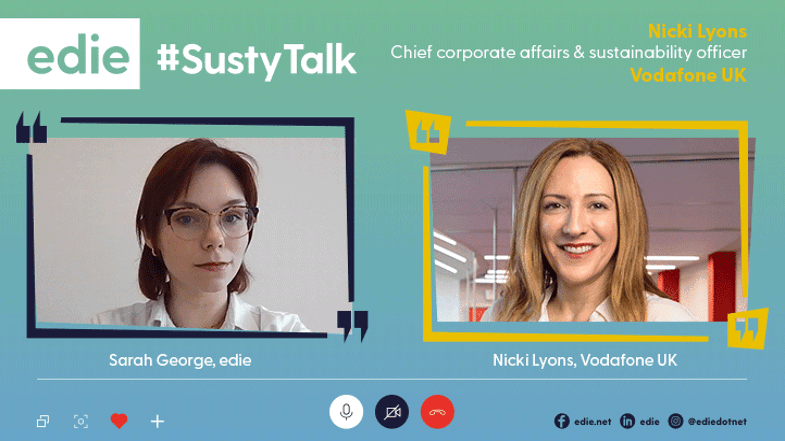 #SustyTalk: Vodafone UK’s Nicki Lyons on making the telecoms sector circular