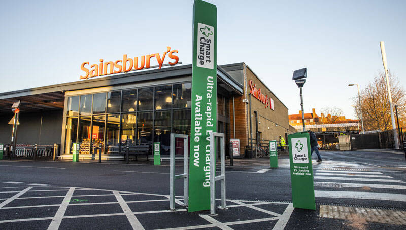 Sainsbury’s launches new EV charging business