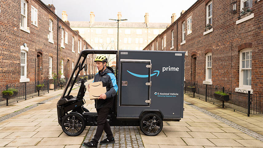Amazon expands e-cargo bike delivery fleet across London and Manchester