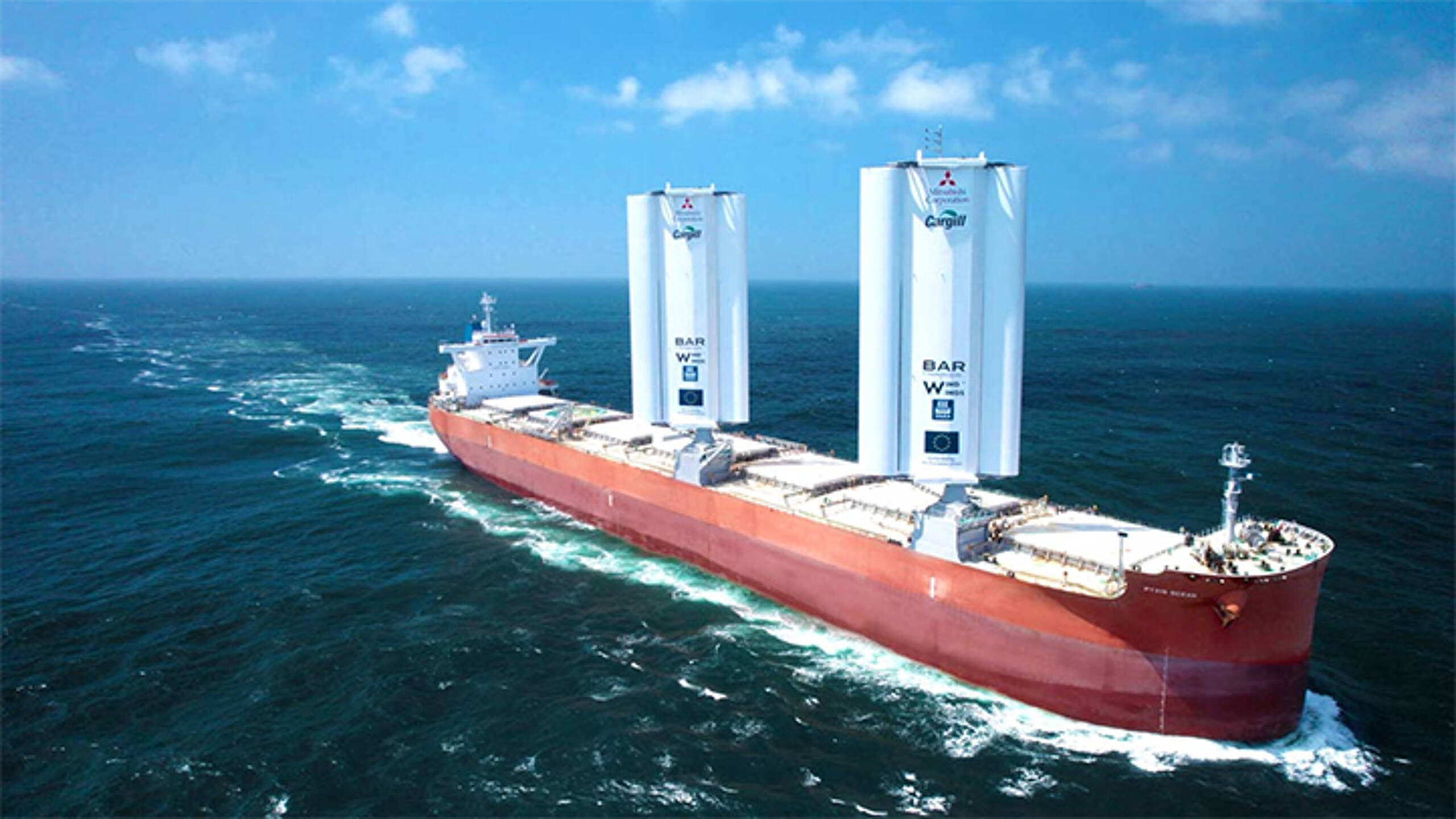 Cargill and Mitsubishi turn to wind-powered giant sails to help decarbonise cargo ships