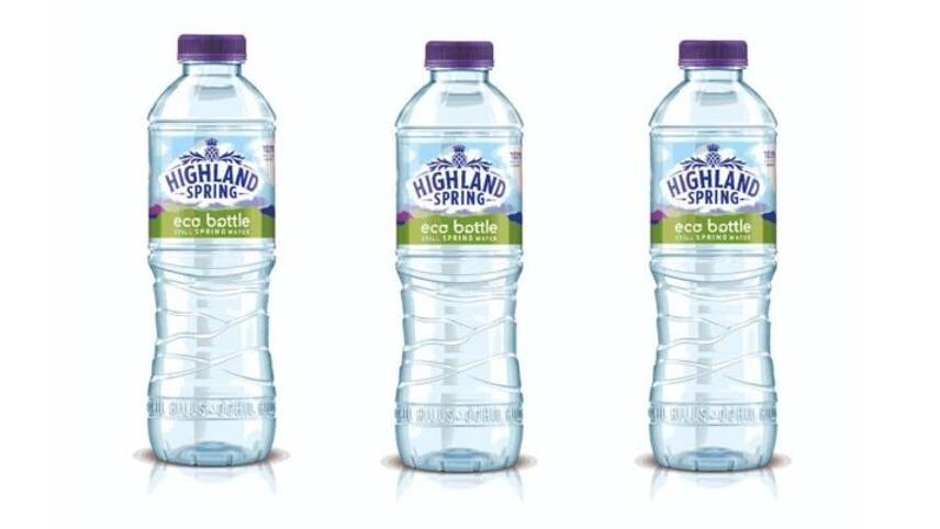 Highland Spring rolls out UK’s first 100% recycled water bottle