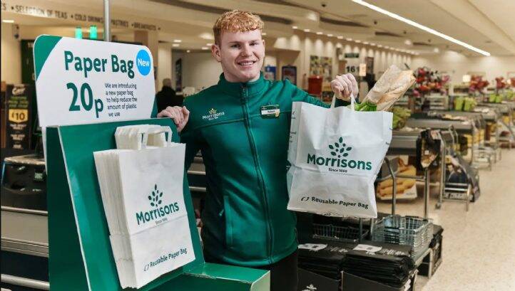 Morrisons tests customer appetite for plastic-free shopping in paper bag trial