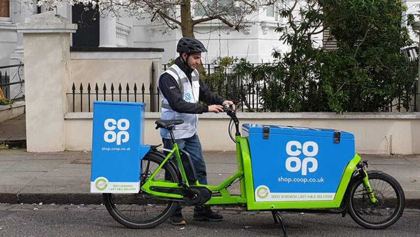 Co-op launches new online delivery service with e-bikes