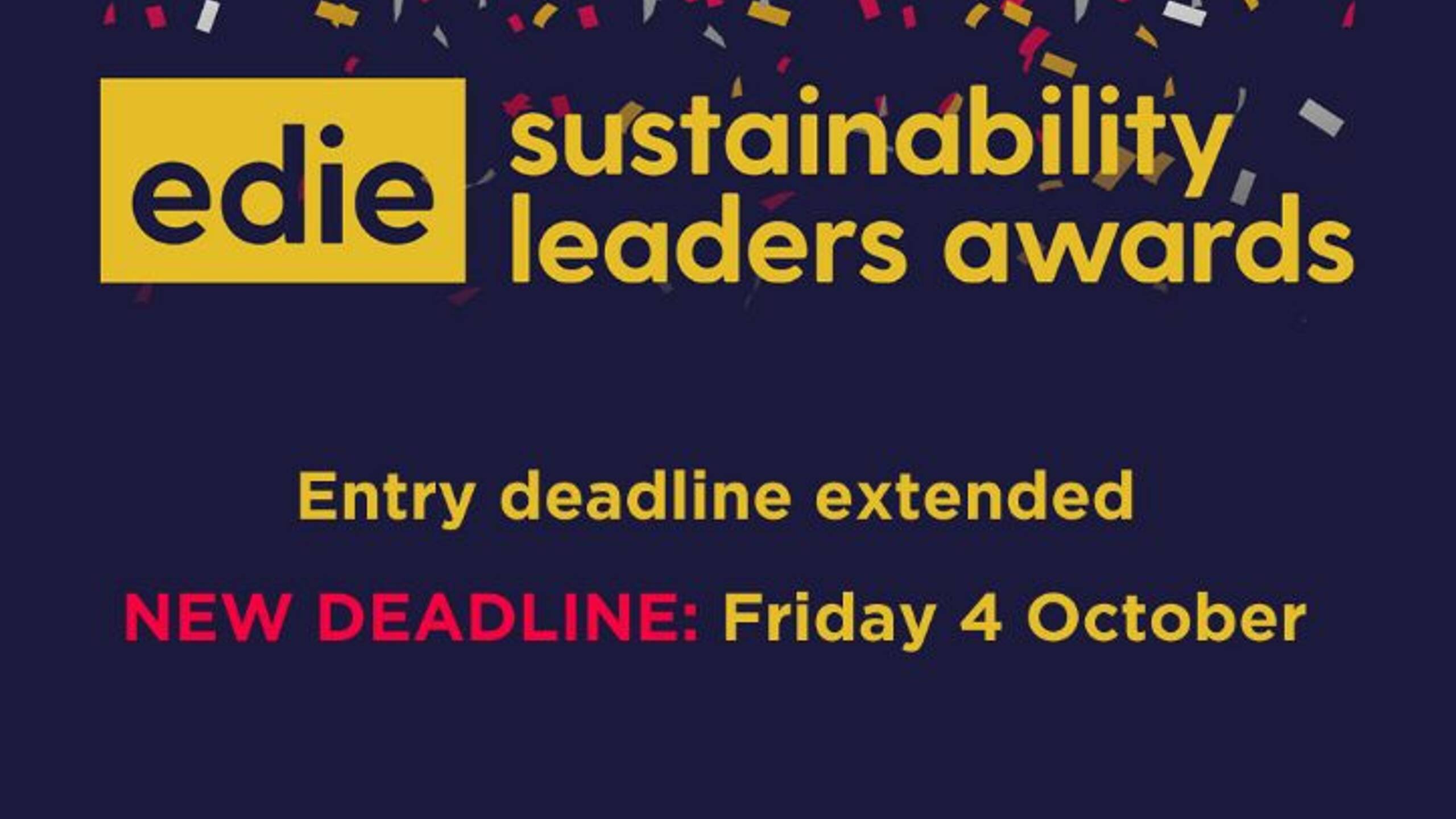 edie's Sustainability Leaders Awards 2020: Deadline extended to Friday ...
