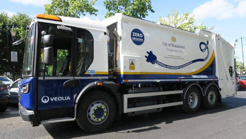Veolia upcycles two end-of-life diesel vehicles with electric engines