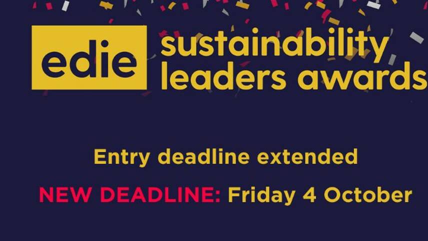 Last chance to enter: edie’s Sustainability Leaders Award deadline today at 5pm