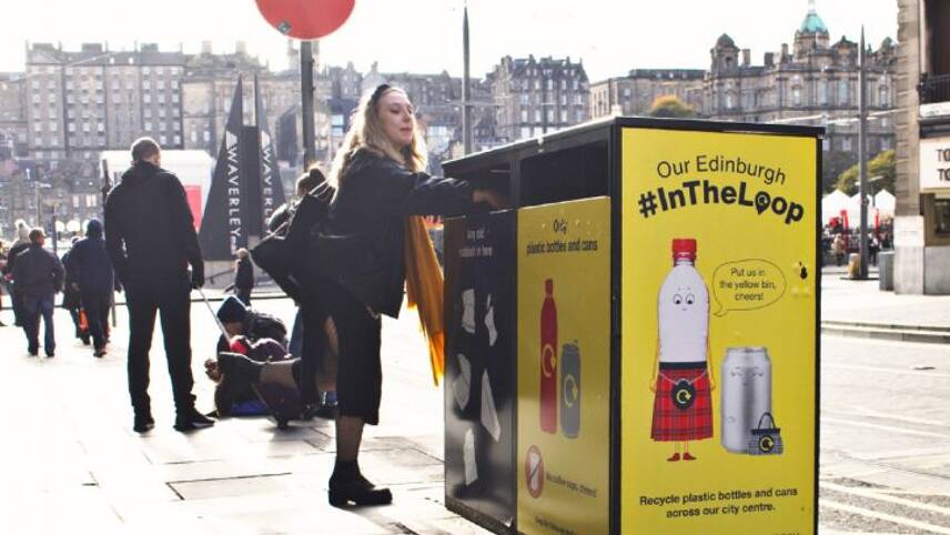 Food giants team up to fund Edinburgh’s first on-street recycling infrastructure