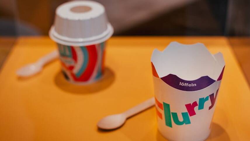 McDonald’s ditches plastic McFlurry and drinks lids across Europe