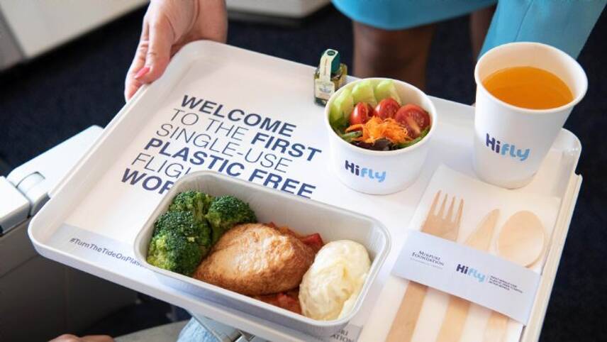 Hi Fly goes plastic-free on all flights