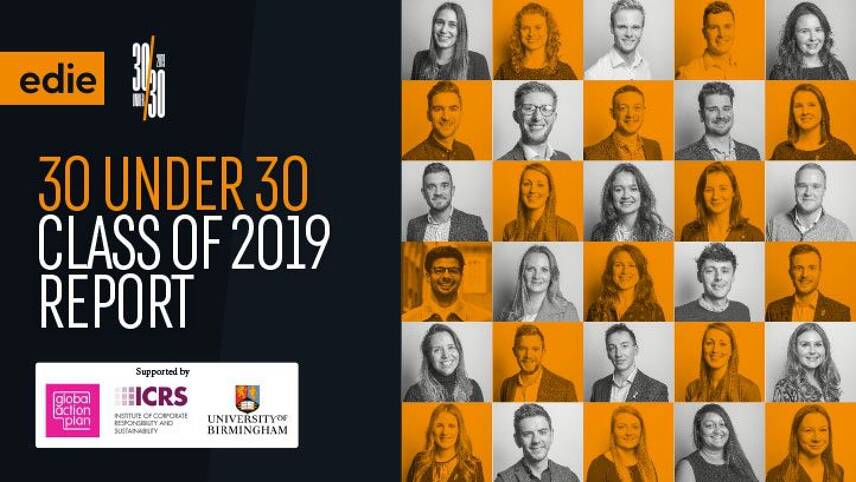 edie launches 30 Under 30: Class of 2019 report, showcasing the sustainability leaders of the future