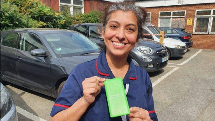 Businesses provide NHS workers with renewably powered smartphone chargers