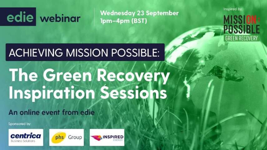 Available to watch on demand: edie’s green recovery webinar sessions