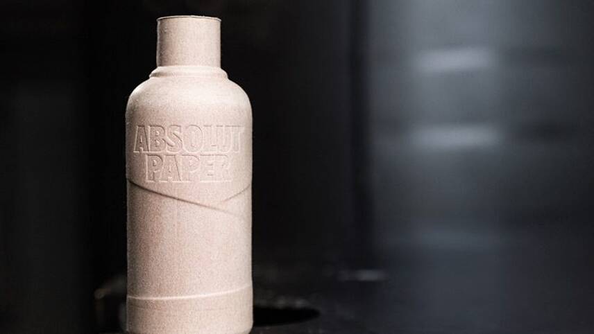 Absolut to trial 2,000 paper-based drinks bottles
