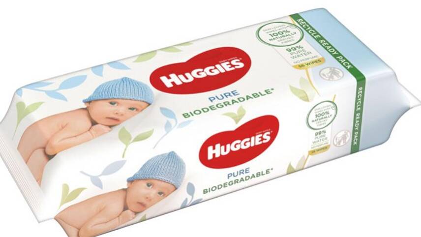 Huggies launches biodegradable baby wipes in step towards plastic-free goal