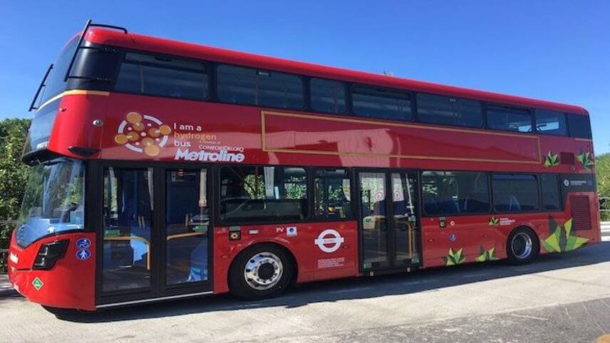 England’s first hydrogen double-decker buses hit the road in London