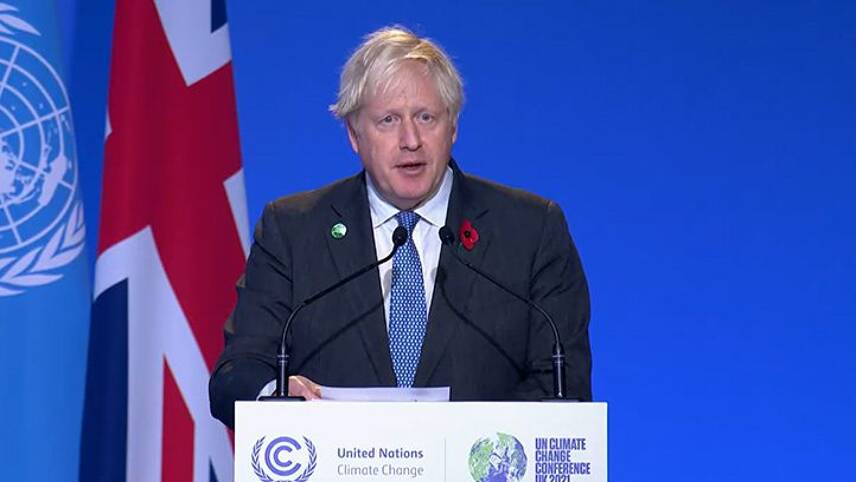 Prime Minister Boris Johnson unveils £3bn climate aid commitment at COP26