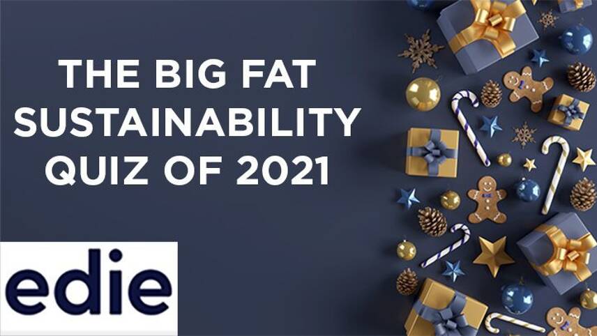 Test your sustainability news knowledge with edie’s Big Fat Quiz of the year for 2021