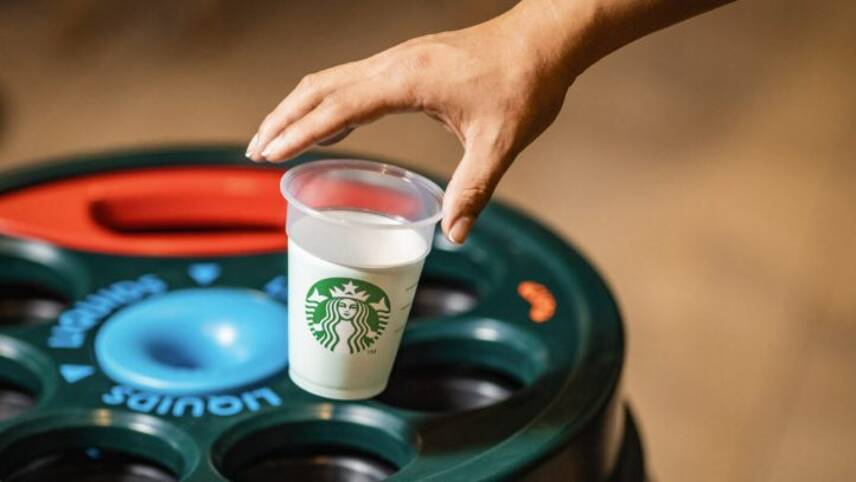 Starbucks trials deposit return scheme for reusable cups