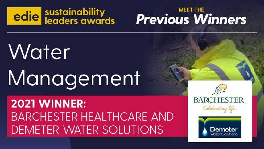What makes a sustainability leader? Meet water management champions Barchester Healthcare & Demeter Water Solutions