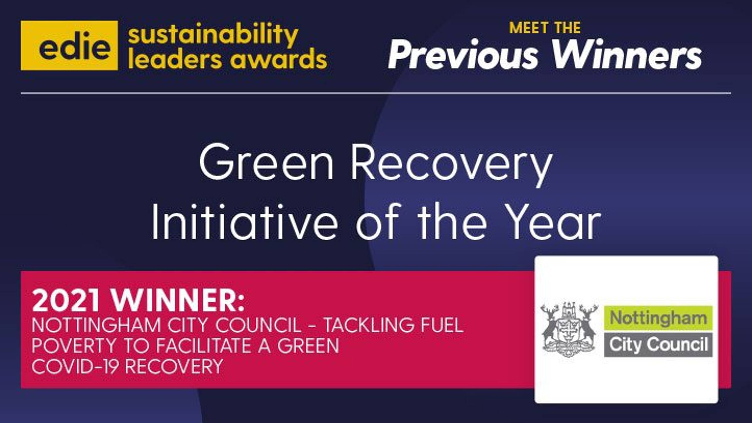 What makes a sustainability leader? Meet green recovery champions Nottingham City Council