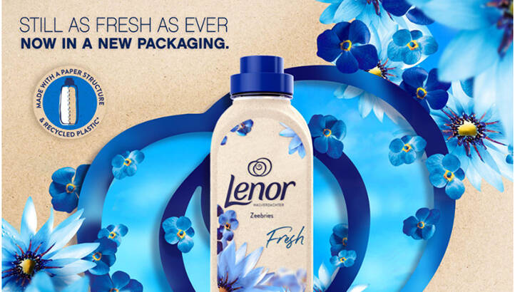 P&G rollout paper bottle trials for Lenor fabric conditioner