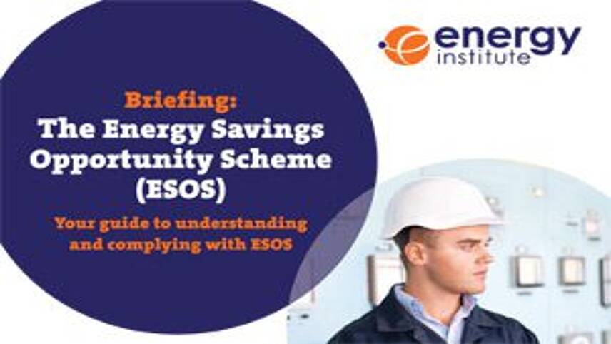 Briefing: The Energy Savings Opportunity Scheme (ESOS)
