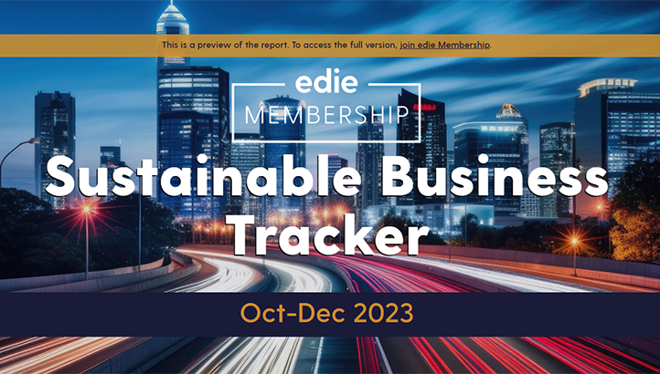 Sneak Preview: edie launches new Sustainable Business Tracker for members