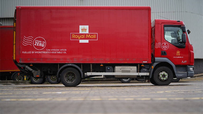 Royal Mail switches to vegetable oil to power HGVs