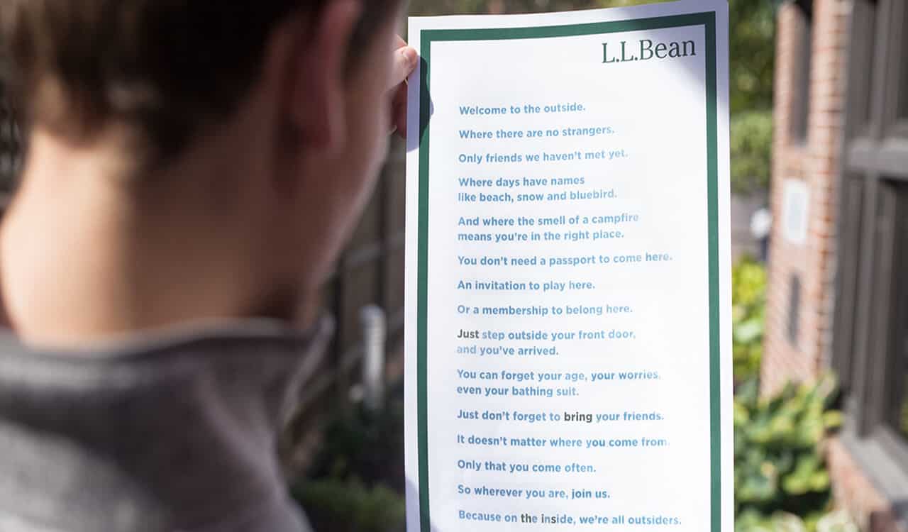 An ad you can only see outdoors