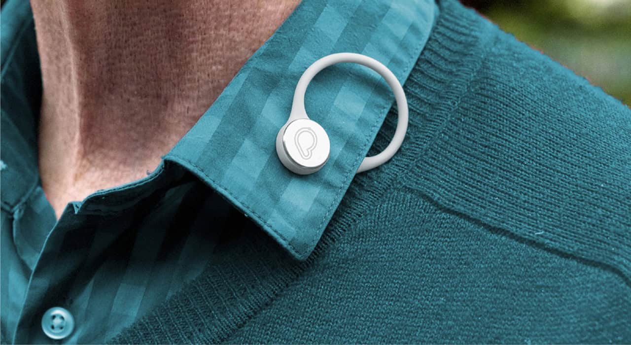 Wearable button alerts carers when their patients wander off
