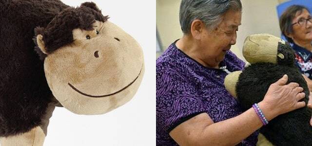 It looks like a cuddly monkey, but this robot tackles depression and dementia