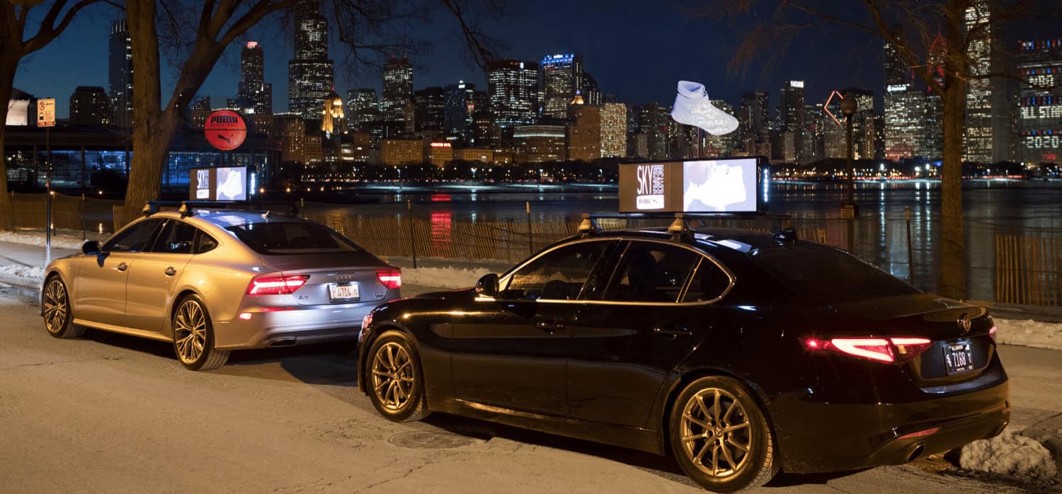 360-degree hologram ads promote new Puma trainers