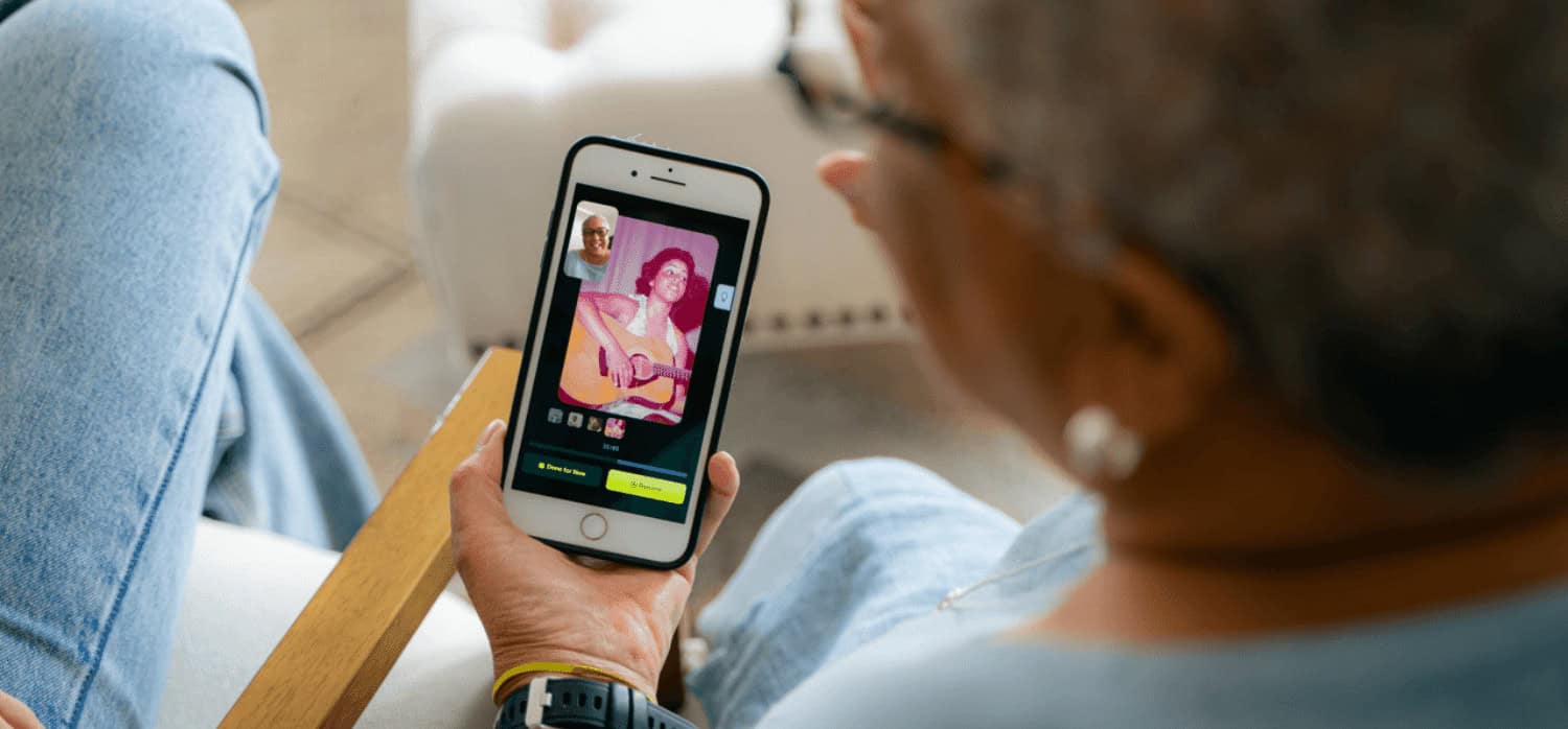 An app helps to capture family stories