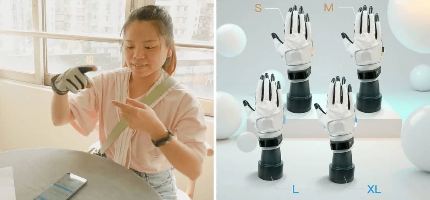 First sign language glove for mass production