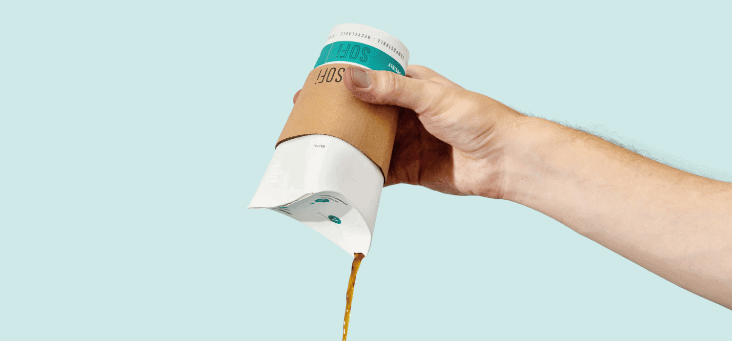 Sip sustainably: a plastic-lid-free drinks cup