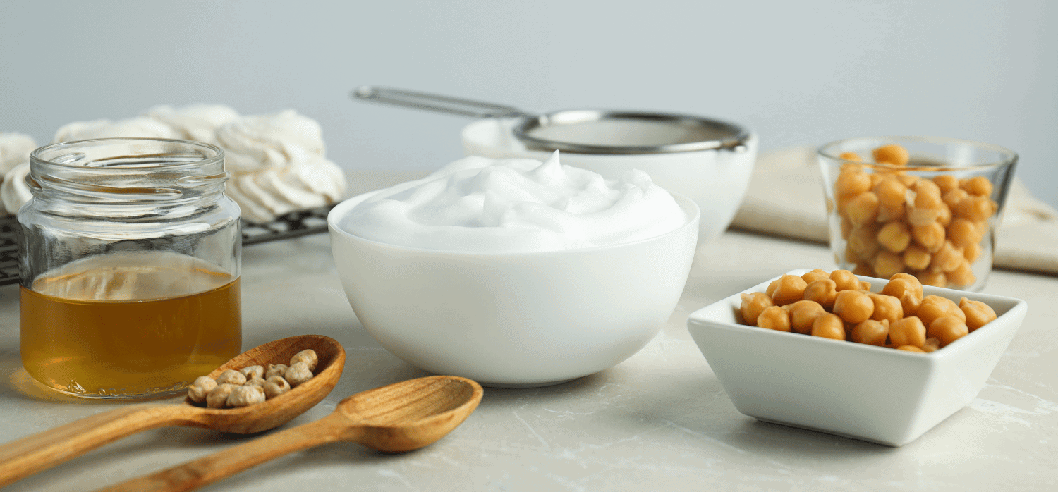 Turning aquafaba into an alternative to eggs