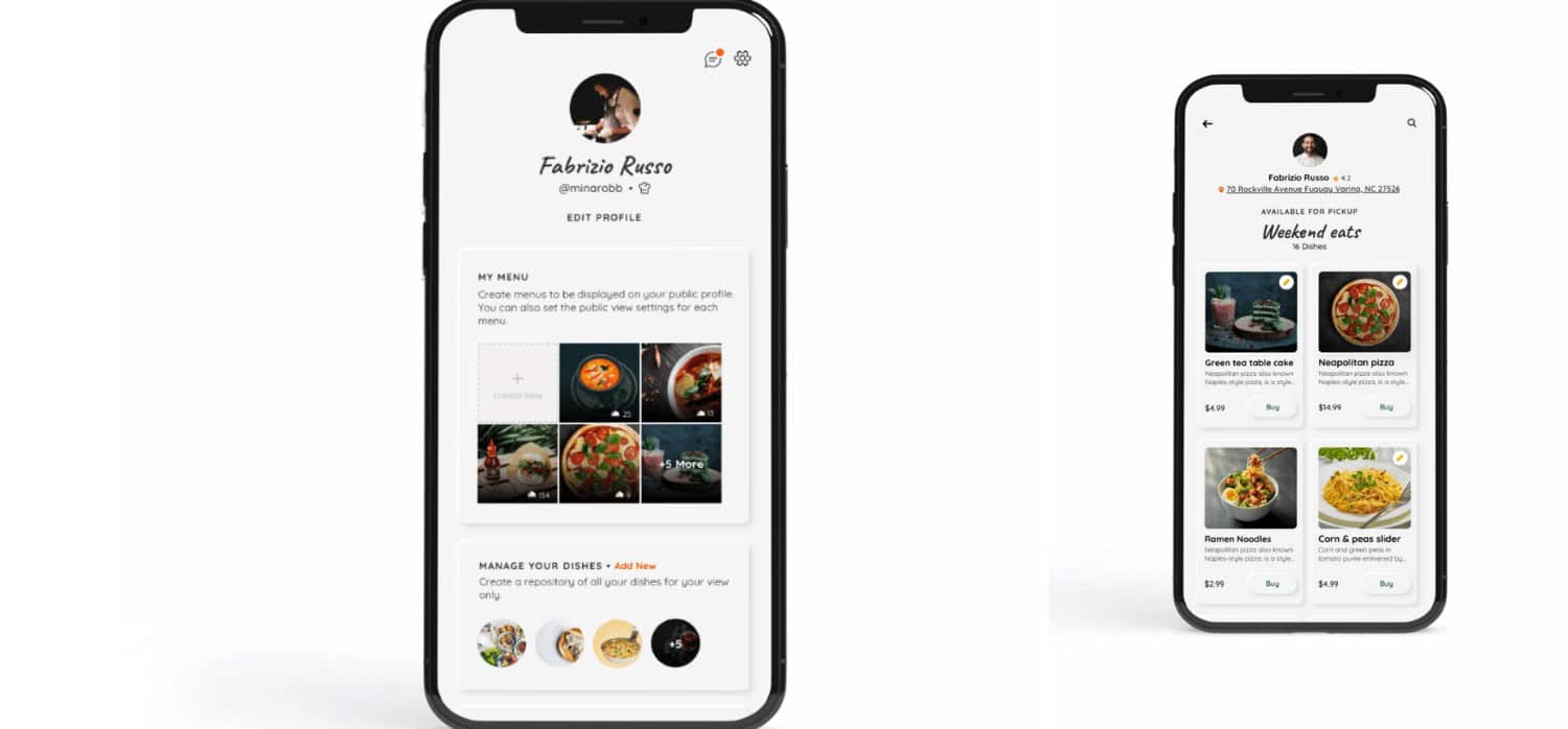 Foodie marketplace directs customers to chefs
